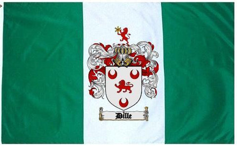 Dille family crest coat of arms flag