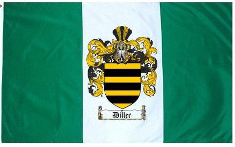 Diller family crest coat of arms flag