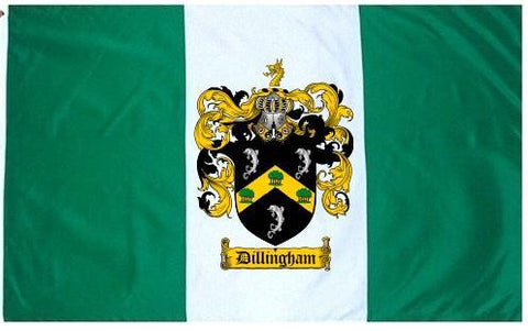 Dillingham family crest coat of arms flag