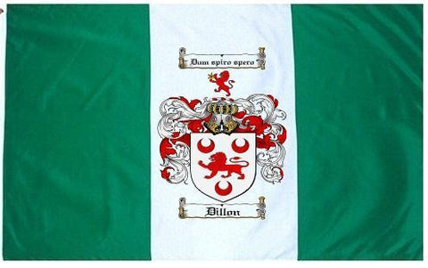 Dillon family crest coat of arms flag