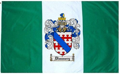 Dimmery family crest coat of arms flag