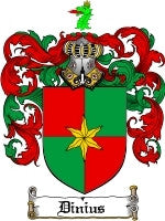 Dinius coat of arms family crest download