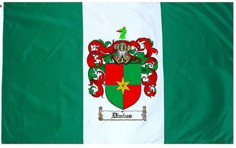 Dinius family crest coat of arms flag