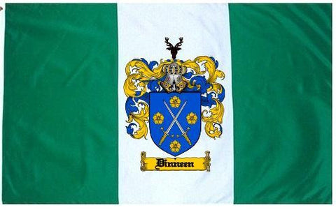 Dinneen family crest coat of arms flag
