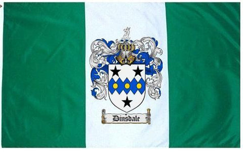 Dinsdale family crest coat of arms flag