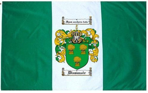Dinsmuir family crest coat of arms flag