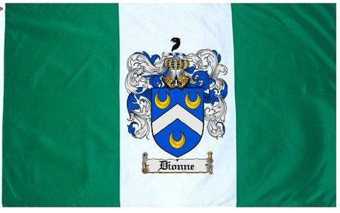 Dionne family crest coat of arms flag