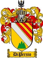 Dipersio coat of arms family crest download