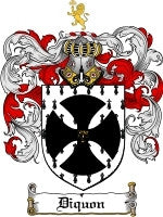 Diquon coat of arms family crest download