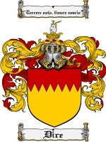 Dire coat of arms family crest download