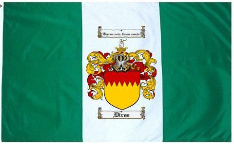 Dires family crest coat of arms flag