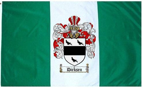Dirksen family crest coat of arms flag