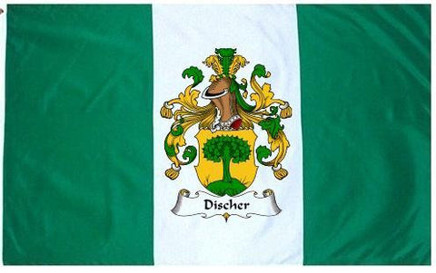Discher family crest coat of arms flag