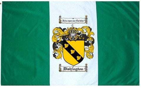 Dishington family crest coat of arms flag