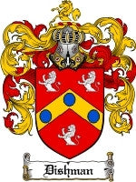 Dishman coat of arms family crest download