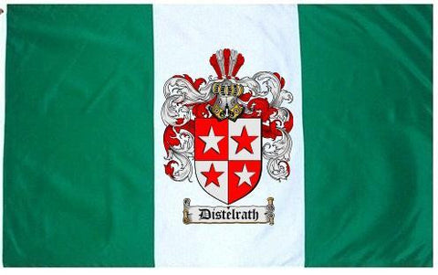 Distelrath family crest coat of arms flag
