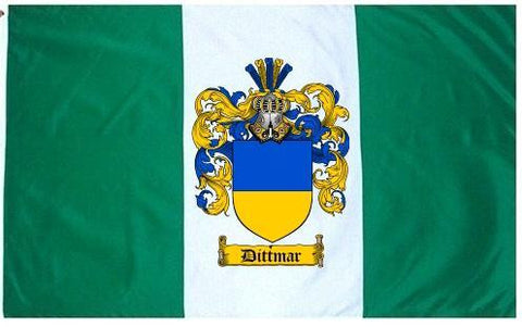 Dittmar family crest coat of arms flag