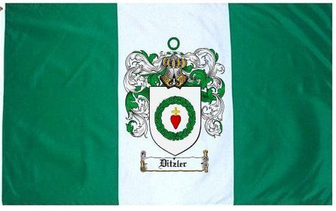 Ditzler family crest coat of arms flag