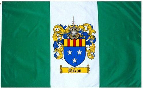 Dixon family crest coat of arms flag