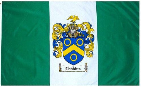 Dobbins family crest coat of arms flag