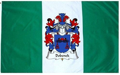 Dobenek family crest coat of arms flag