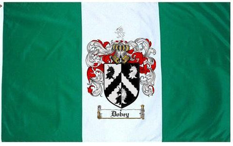 Dobey family crest coat of arms flag