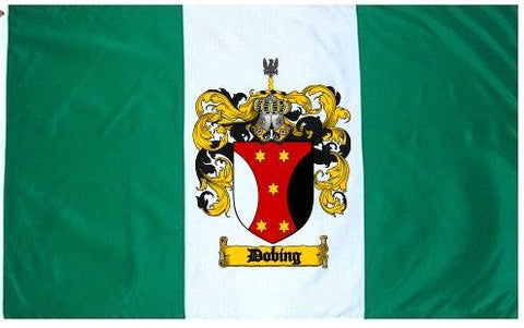 Dobing family crest coat of arms flag