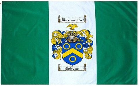 Dobyns family crest coat of arms flag