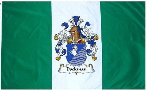 Dockman family crest coat of arms flag
