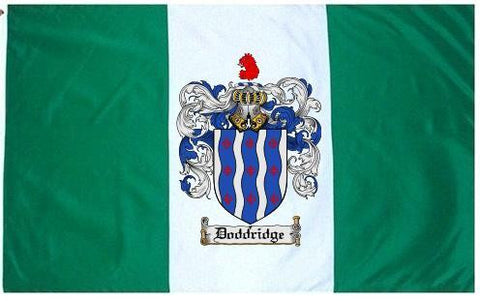 Doddridge family crest coat of arms flag