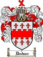 Dodsen coat of arms family crest download