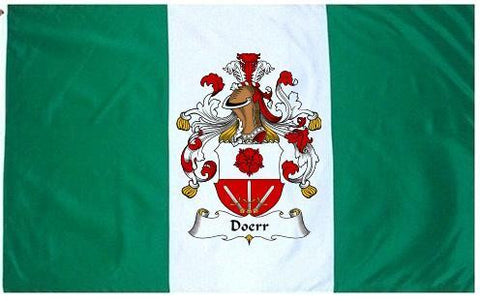 Doerr family crest coat of arms flag