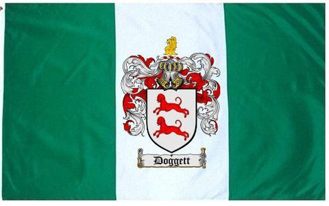 Doggett family crest coat of arms flag