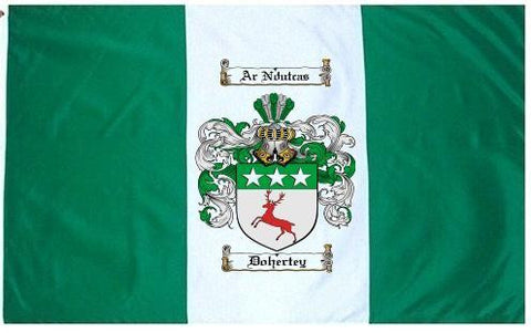 Dohertey family crest coat of arms flag