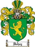 Dohey coat of arms family crest download