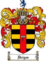 Doiges coat of arms family crest download