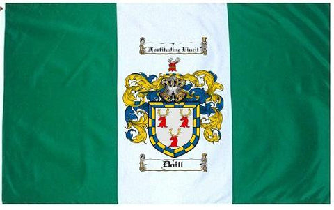 Doill family crest coat of arms flag