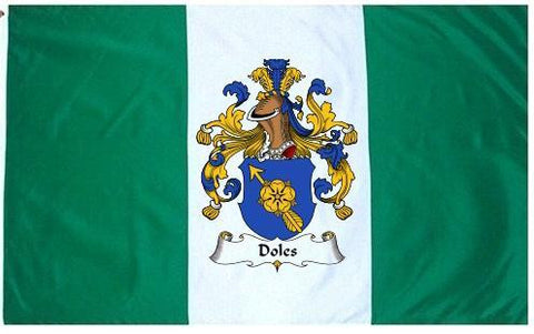 Doles family crest coat of arms flag