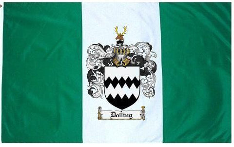 Dolling family crest coat of arms flag
