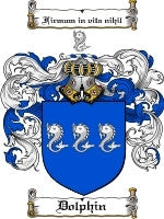 Dolphin coat of arms family crest download