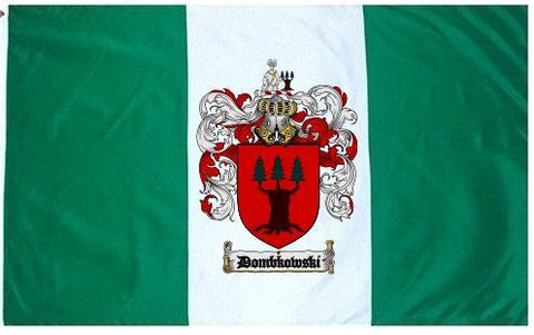 Dombkowski family crest coat of arms flag