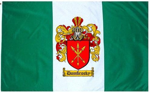 Dombrosky family crest coat of arms flag