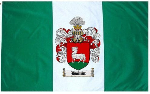 Domin family crest coat of arms flag