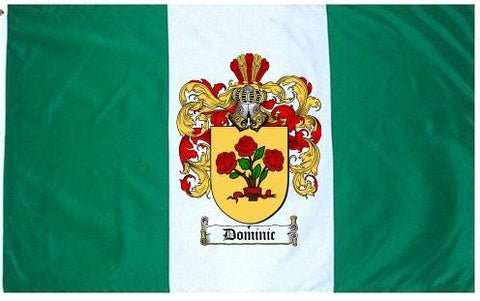 Dominic family crest coat of arms flag
