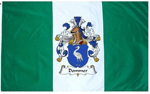 Dommer family crest coat of arms flag