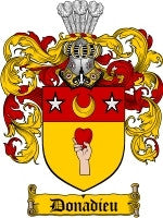 Donadieu coat of arms family crest download
