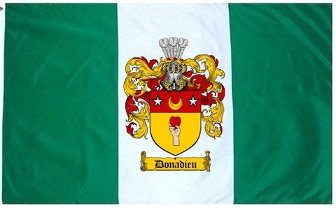 Donadieu family crest coat of arms flag