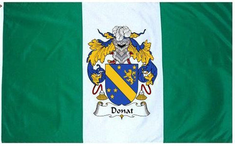 Donat family crest coat of arms flag