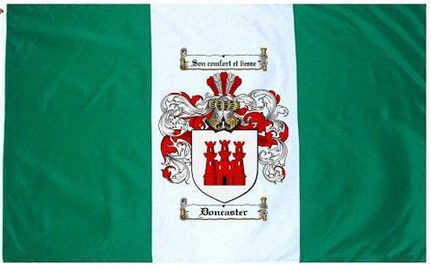 Doncaster family crest coat of arms flag