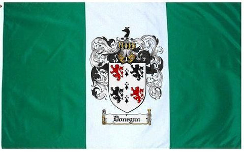 Donegan family crest coat of arms flag